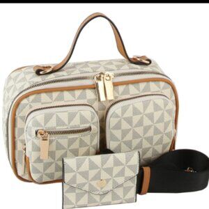 NWT Vanilla Monogrammed Mini Bag
